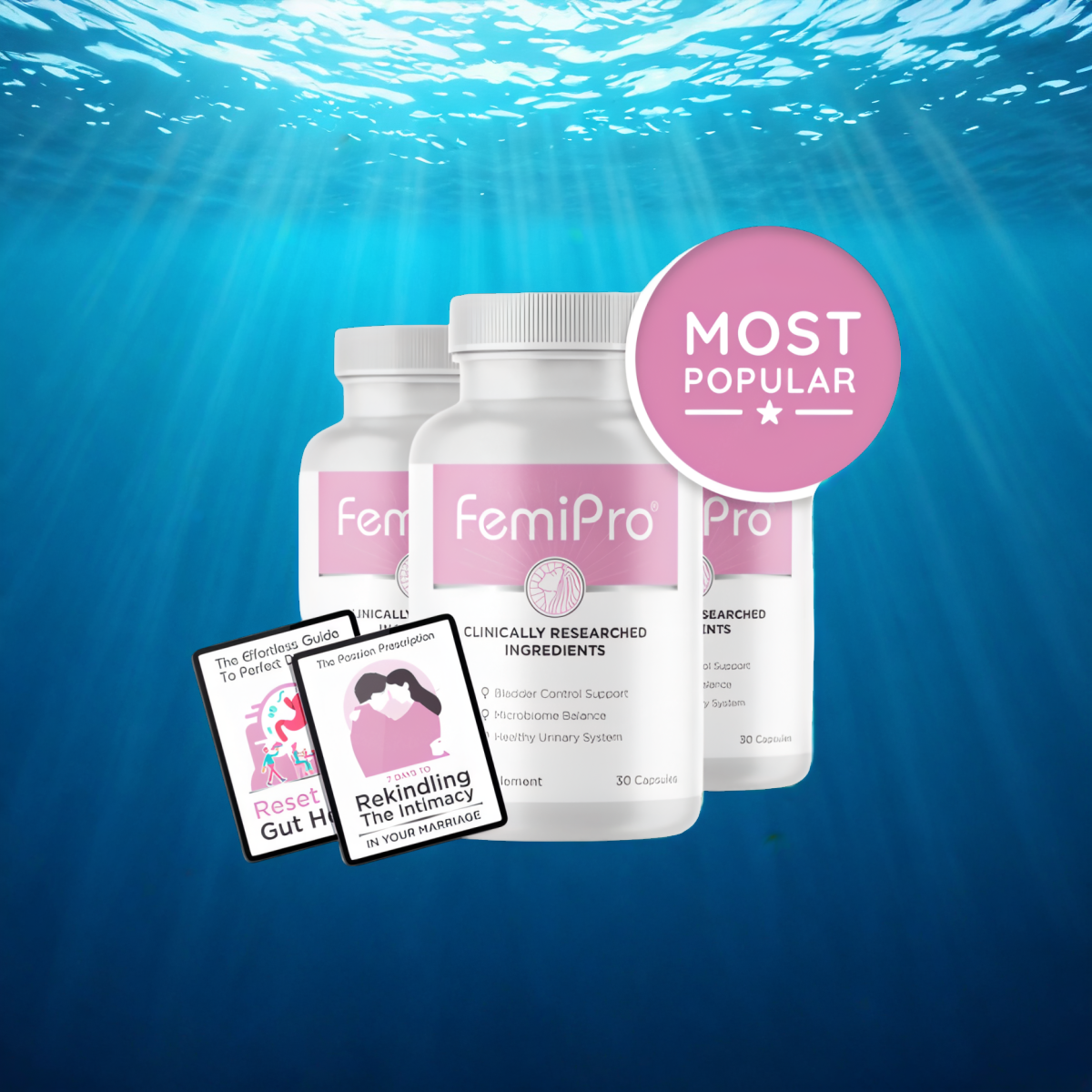 FemiPro - 3 Bottles + 2  Ebooks