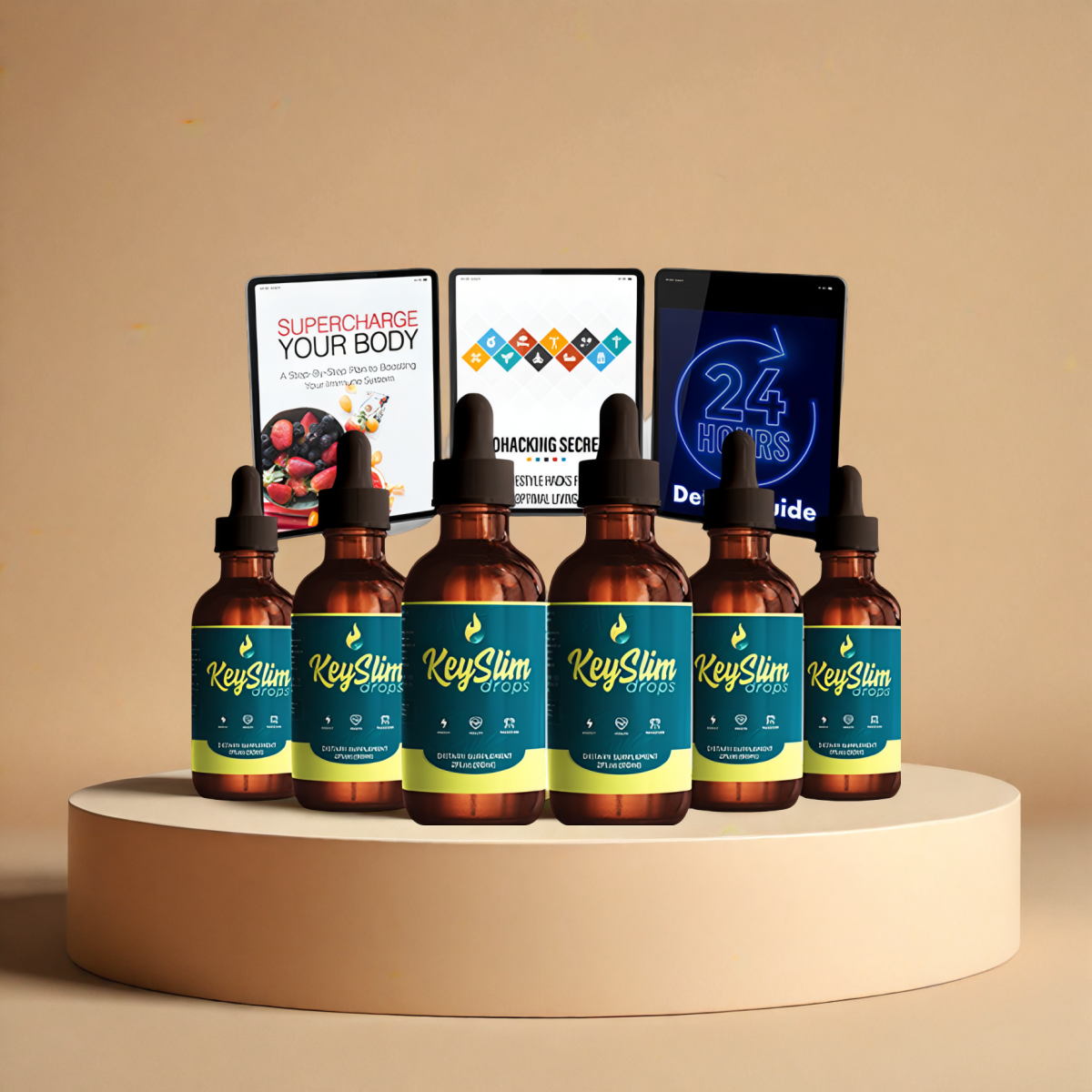 Keyslim Drops - 6 Bottles + 3 Digital Bonuses