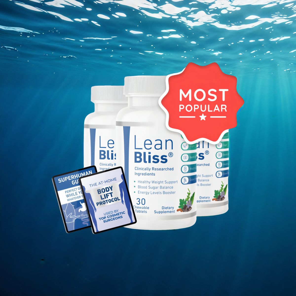 LeanBliss - 3 Bottles + 2  Ebooks