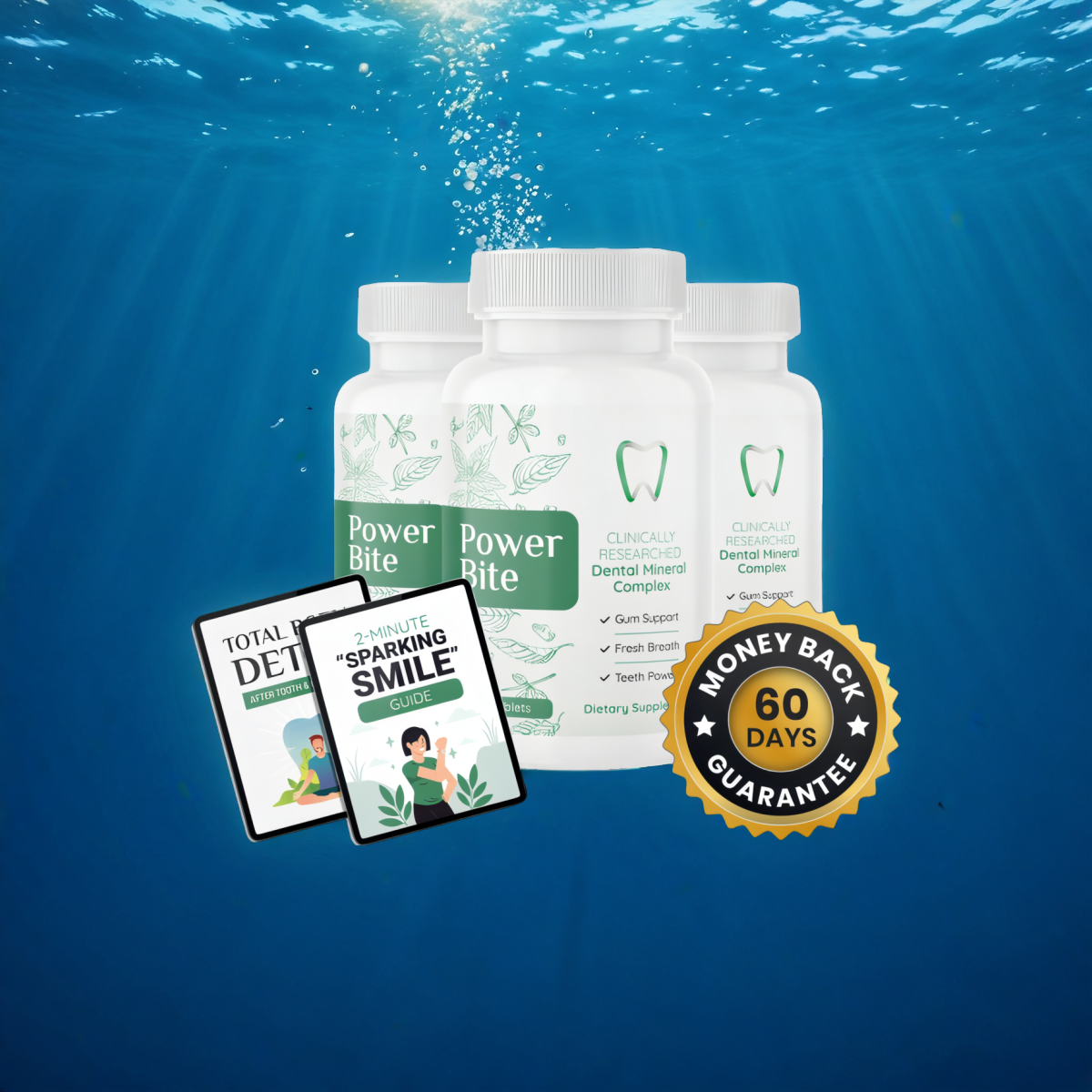 Power Bite - 3 Bottles + 2  Ebooks