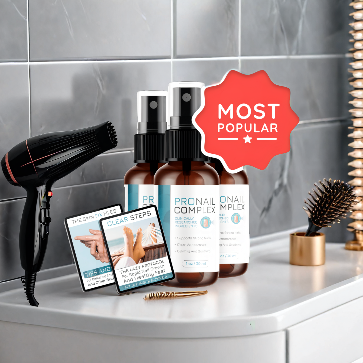 ProNail Complex - 3 Bottles + 2  Ebook